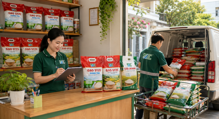 Đại lý và điểm giao hàng gạo Green And Glory tại khu vực