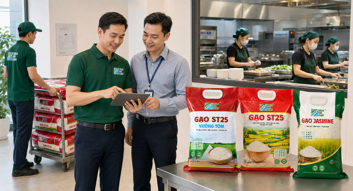 Green And Glory cung cấp giải pháp gạo cho doanh nghiệp và tổ chức